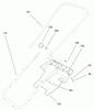 Toro 38175 - CCR Powerlite Snowthrower, 1997 (7900001-7999999) Ersatzteile HANDLE ASSEMBLY