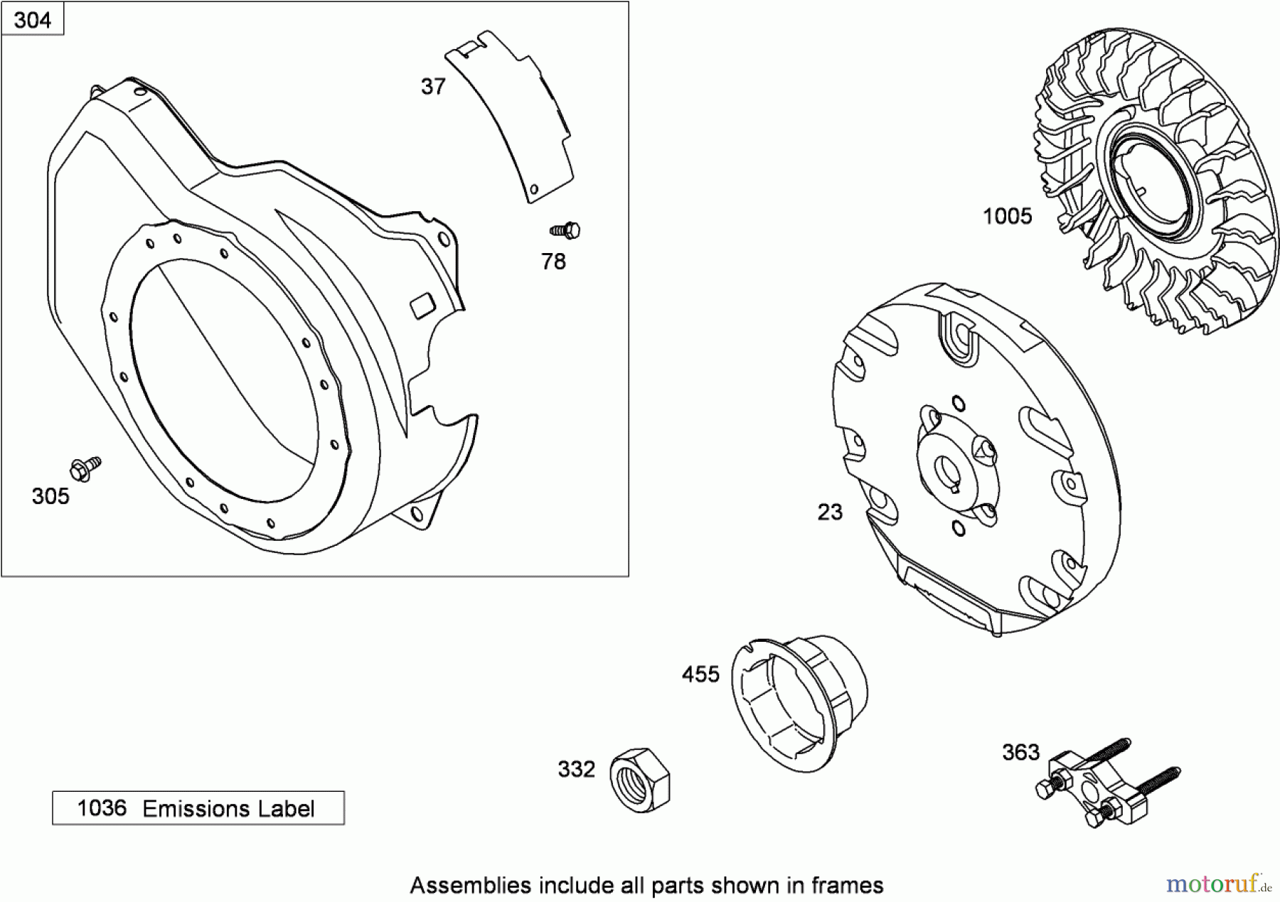  Toro Neu Blowers/Vacuums/Chippers/Shredders 62925 - Toro 206cc OHV Vacuum Blower, 2008 (280000001-280999999) BLOWER HOUSING ASSEMBLY BRIGGS AND STRATTON 126302-0321-B8