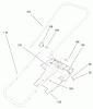 Toro 38176 - CCR Powerlite Snowthrower, 1997 (7900001-7999999) Ersatzteile HANDLE ASSEMBLY