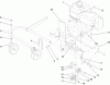 Toro 62925 - 206cc OHV Vacuum Blower, 2009 (290000001-290999999) Ersatzteile ENGINE AND FRONT WHEEL ASSEMBLY