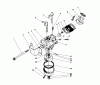 Toro 38180 - CCR 2000 Snowthrower, 1986 (6000001-6999999) Ersatzteile CARBURETOR ASSEMBLY