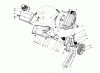 Toro 38180C - CCR 2000 Snowthrower, 1987 (7000001-7999999) Ersatzteile ENGINE & MAIN FRAME ASSEMBLY