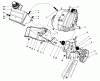 Toro 38180 - CCR 2000 Snowthrower, 1988 (8000001-8999999) Ersatzteile ENGINE & MAIN FRAME ASSEMBLY