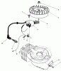 Toro 38180C - CCR 2000 Snowthrower, 1989 (9000001-9999999) Ersatzteile FLYWHEEL & MAGNETO ASSEMBLY