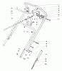 Toro 38180C - CCR 2000 Snowthrower, 1989 (9000001-9999999) Ersatzteile HANDLE ASSEMBLY