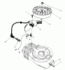 Toro 38180 - CCR 2000 Snowthrower, 1990 (0000001-0007973) Ersatzteile FLYWHEEL & MAGNETO ASSEMBLY (ENGINE MODEL NO. 47PK9)