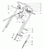 Toro 38180 - CCR 2000 Snowthrower, 1990 (0000001-0007973) Ersatzteile HANDLE ASSEMBLY