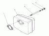 Toro 38180 - CCR 2000 Snowthrower, 1990 (0000001-0007973) Ersatzteile MUFFLER ASSEMBLY (ENGINE MODEL NO. 47PK9)