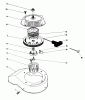 Toro 38180 - CCR 2000 Snowthrower, 1990 (0000001-0007973) Ersatzteile RECOIL STARTER ASSEMBLY (ENGINE MODEL NO. 47PK9)