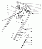 Toro 38180 - CCR 2000 Snowthrower, 1990 (0007974-0008194) Ersatzteile HANDLE ASSEMBLY