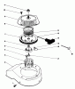 Toro 38180 - CCR 2000 Snowthrower, 1990 (0007974-0008194) Ersatzteile RECOIL STARTER ASSEMBLY (ENGINE MODEL NO. 47PG6)