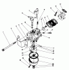 Toro 38180 - CCR 2000 Snowthrower, 1991 (1000001-1999999) Ersatzteile CARBURETOR ASSEMBLY (ENGINE MODEL NO. 47PL0-4, 47PK9-4, 47PH7-4)