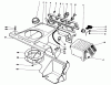 Toro 38180 - CCR 2000 Snowthrower, 1991 (1000001-1999999) Ersatzteile CONTROL PANEL & SHROUDING ASSEMBLY