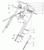Toro 38180 - CCR 2000 Snowthrower, 1991 (1000001-1999999) Ersatzteile HANDLE ASSEMBLY