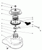 Toro 38180 - CCR 2000 Snowthrower, 1991 (1000001-1999999) Ersatzteile RECOIL STARTER ASSEMBLY (ENGINE MODEL NO. 47PL0-4, 47PK9-4, 47PH7-4)