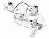 Toro 38181 - CCR 2000 Snowthrower, 1992 (2000001-2999999) Ersatzteile ENGINE & MAIN FRAME ASSEMBLY