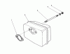 Toro 38181 - CCR 2000 Snowthrower, 1992 (2000001-2999999) Ersatzteile MUFFLER ASSEMBLY(ENGINE MODEL NO. 47PM1-4)