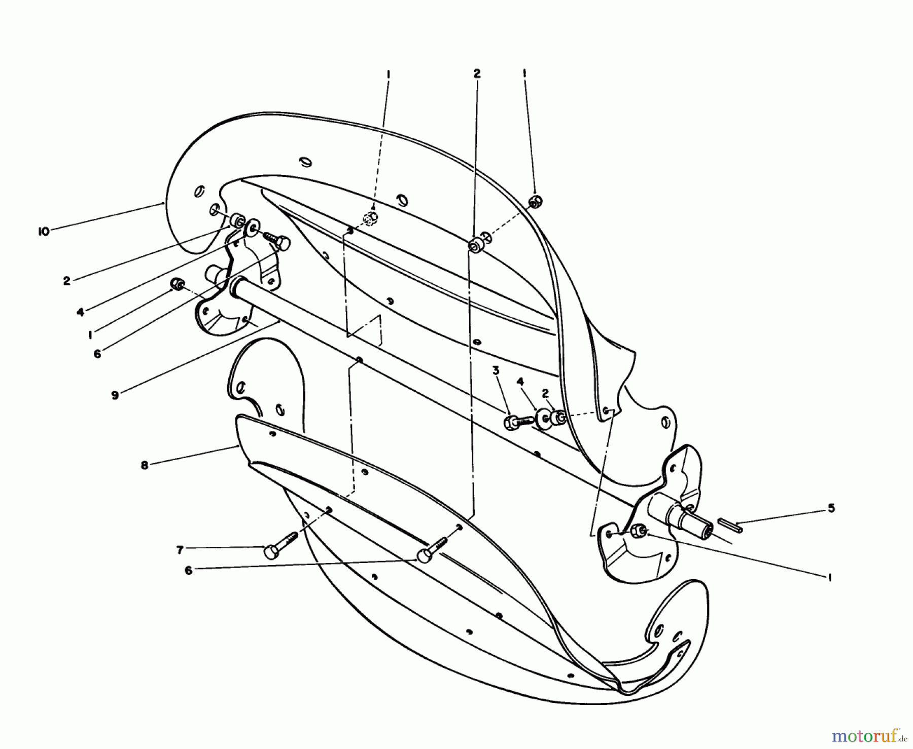 Toro Neu Snow Blowers/Snow Throwers Seite 1 38181 - Toro CCR 2000 Snowthrower, 1992 (2000001-2999999) ROTOR ASSEMBLY