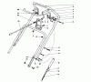 Toro 38181 - CCR 2000 Snowthrower, 1993 (3900001-3999999) Ersatzteile HANDLE ASSEMBLY