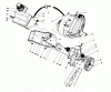 Toro 38180 - CCR 2000 Snowthrower, 1994 (4900001-4999999) Ersatzteile ENGINE & MAIN FRAME ASSEMBLY