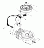 Toro 38180 - CCR 2000 Snowthrower, 1994 (4900001-4999999) Ersatzteile FLYWHEEL & MAGNETO ASSEMBLY MODEL NO. 47PP3-4