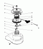 Toro 38180 - CCR 2000 Snowthrower, 1994 (4900001-4999999) Ersatzteile RECOIL STARTER ASSEMBLY MODEL NO. 47PP3-4