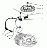 Toro 38181 - CCR 2000 Snowthrower, 1996 (6900001-6999999) Ersatzteile FLYWHEEL & MAGNETO ASSEMBLY MODEL NO. 47PS5-4