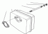 Toro 38181 - CCR 2000 Snowthrower, 1996 (6900001-6999999) Ersatzteile MUFFLER ASSEMBLY MODEL NO. 47PS5-4