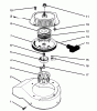 Toro 38181 - CCR 2000 Snowthrower, 1996 (6900001-6999999) Ersatzteile RECOIL STARTER ASSEMBLY MODEL NO. 47PS5-4
