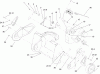 Toro 38182 - Powerlite Snowthrower, 2008 (280000001-280999999) Ersatzteile ENGINE, ROTOR HOUSING AND SIDEPLATE ASSEMBLY