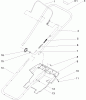 Toro 38183 - Powerlite Snowthrower, 2005 (250000001-250999999) Ersatzteile HANDLE AND LOWER SHROUD ASSEMBLY