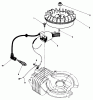 Toro 38185 - CCR 2000 Snowthrower, 1987 (7000001-7999999) Ersatzteile FLYWHEEL & MAGNETO ASSEMBLY