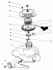 Toro 38185 - CCR 2000 Snowthrower, 1987 (7000001-7999999) Ersatzteile RECOIL STARTER ASSEMBLY