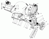 Toro 38185C - CCR 2000 Snowthrower, 1988 (8000001-8999999) Ersatzteile ENGINE & MAIN FRAME ASSEMBLY