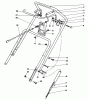 Toro 38185C - CCR 2000 Snowthrower, 1988 (8000001-8999999) Ersatzteile HANDLE ASSEMBLY