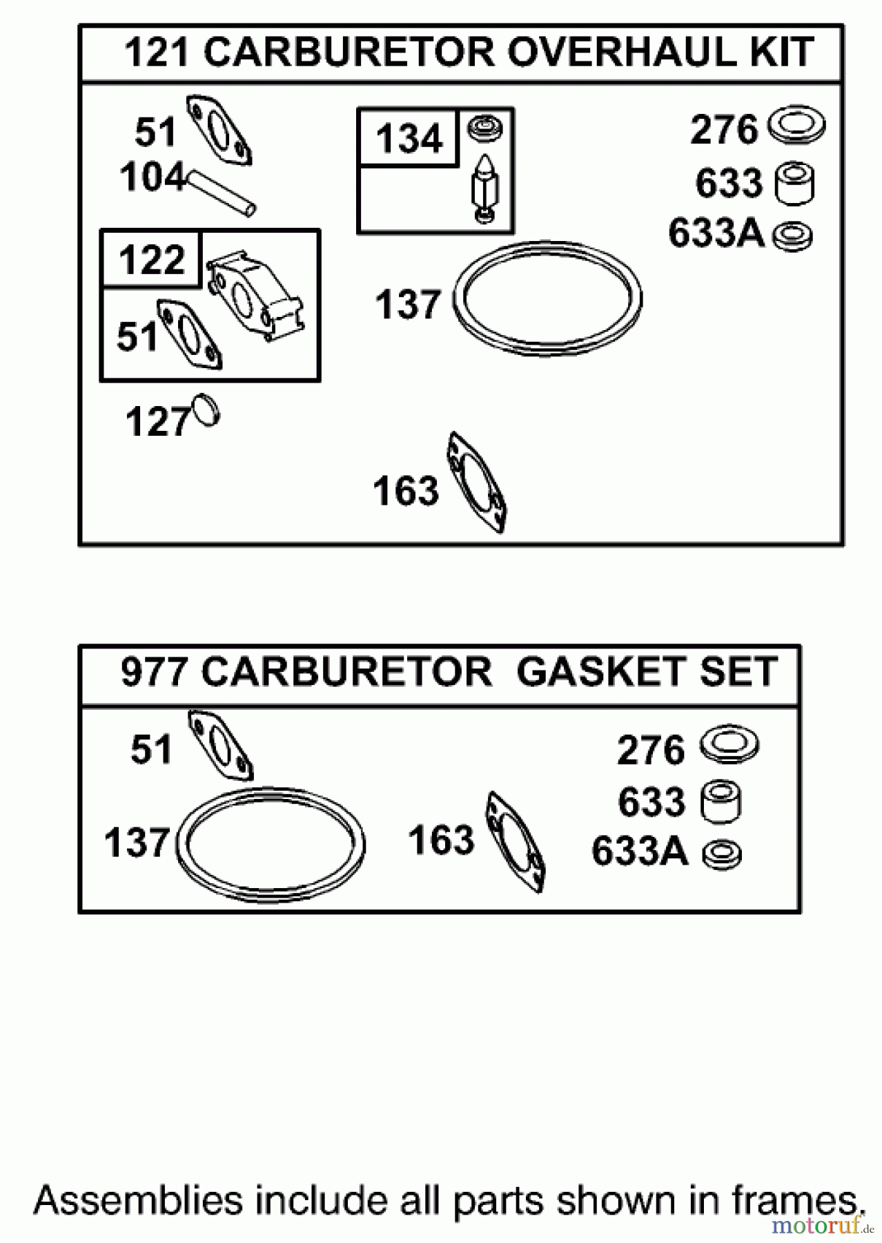 Toro Neu Blowers/Vacuums/Chippers/Shredders 62925 - Toro 5.5 hp Lawn Vacuum, 2001 (210000001-210999999) CARBURETOR OVERHAUL KIT ASSEMBLY BRIGGS AND STRATTON MODEL 110402-0218-E1