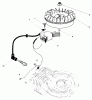 Toro 38185C - CCR 2000 Snowthrower, 1989 (9000001-9999999) Ersatzteile FLYWHEEL & MAGNETO ASSEMBLY