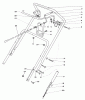 Toro 38185C - CCR 2000 Snowthrower, 1989 (9000001-9999999) Ersatzteile HANDLE ASSEMBLY