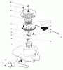 Toro 38185C - CCR 2000 Snowthrower, 1989 (9000001-9999999) Ersatzteile RECOIL STARTER ASSEMBLY