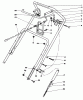 Toro 38186 - CCR 2000 Snowthrower, 1990 (0000001-0999999) Ersatzteile HANDLE ASSEMBLY