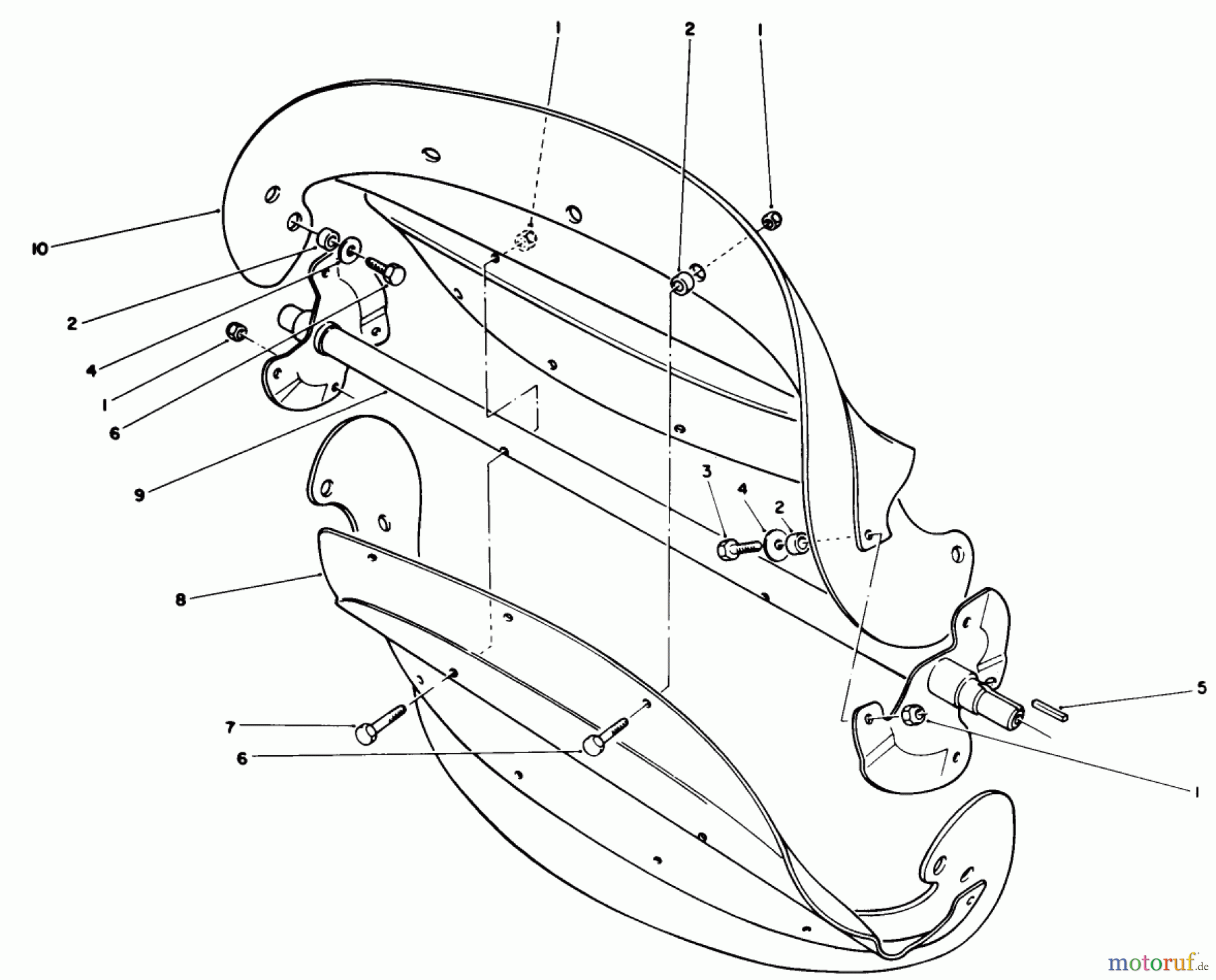Toro Neu Snow Blowers/Snow Throwers Seite 1 38186 - Toro CCR 2000 Snowthrower, 1990 (0000001-0999999) ROTOR ASSEMBLY