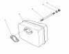 Toro 38186 - CCR 2000 Snowthrower, 1991 (1000001-1999999) Ersatzteile MUFFLER ASSEMBLY (ENGINE MODEL NO. 47PH7-5, 47PK9-5 & 47PLO-5)