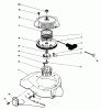 Toro 38186 - CCR 2000 Snowthrower, 1991 (1000001-1999999) Ersatzteile RECOIL STARTER ASSEMBLY (ENGINE MODEL NO. 47PH7-5, 47PK9-5 & 47PL0-5)