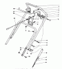 Toro 38186 - CCR 2000 Snowthrower, 1992 (2000001-2999999) Ersatzteile HANDLE ASSEMBLY