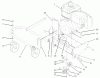 Toro 62925 - 5.5 hp Lawn Vacuum, 2001 (210000001-210999999) Ersatzteile ENGINE AND FRONT WHEEL SUPPORT ASSEMBLY