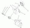 Toro 38186 - CCR 2000 Snowthrower, 1992 (2000001-2999999) Ersatzteile STARTER MOTOR & SWITCH HOUSING ASSEMBLY