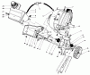 Toro 38186 - CCR 2000 Snowthrower, 1993 (3900001-3999999) Ersatzteile ENGINE & MAIN FRAME ASSEMBLY
