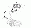 Toro 38186 - CCR 2000 Snowthrower, 1993 (3900001-3999999) Ersatzteile FLYWHEEL & MAGNETO ASSEMBLY (ENGINE MODEL NO. 47PM1-5)