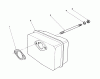 Toro 38186 - CCR 2000 Snowthrower, 1993 (3900001-3999999) Ersatzteile MUFFLER ASSEMBLY (ENGINE MODEL NO. 47PM1-5)