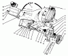 Toro 38186 - CCR 2000 Snowthrower, 1996 (6900001-6999999) Ersatzteile ENGINE & MAIN FRAME ASSEMBLY